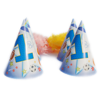 孩派HighParty 儿童生日用品//聚会用品/儿童生日派对用品/一岁全明星帽子/1个