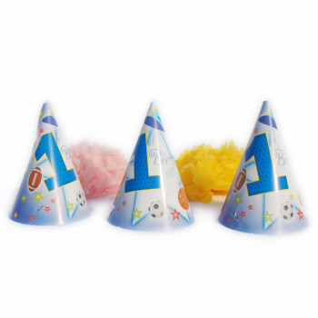 孩派HighParty 儿童生日用品//聚会用品/儿童生日派对用品/一岁全明星帽子/1个