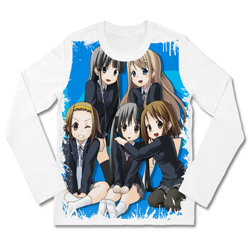 动漫卡通周边 轻音少女小唯秋山澪阿梓喵 黑白款 短袖