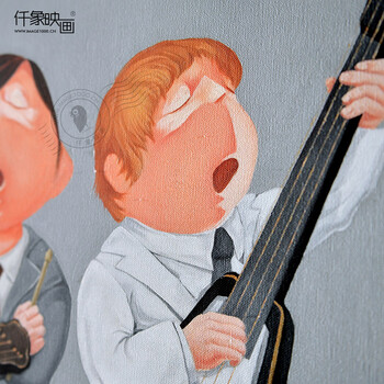 
                                        仟象映画-甲壳虫-吴琼艺术家制造现代客厅装饰画壁画艺术画挂画 黑色相框 60*50cm相框画                