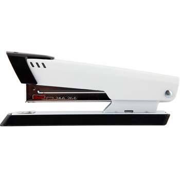 马培德Maped  简致订书机 手工DIY经典黑白耐用订书器适用24/6 26/6订书针 办公学习用品（亚光白）392714CH