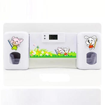 
                                        全自动挤牙膏器带牙刷架 牙膏挤压器 牙刷架 创意 套装 情吕白色                