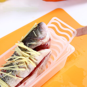 
                                                            家の物语（KATEI STORY） 日本冰箱保鲜盒塑料收纳盒食品整理盒带沥水架 三个装                