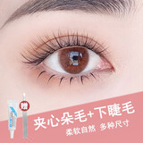 遇上佳人 假睫毛女超自然分段朵毛单簇鱼尾燕尾嫁接仙子毛假睫毛胶水