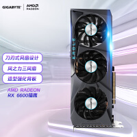 技嘉6600显卡 猎鹰GIGABYTE AMD Radeon RX 6600 EAGLE 8G电竞游戏设计智能学习电脑独立显卡支持4K