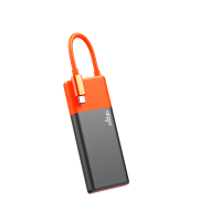 爱国者（aigo）500GB移动固态硬盘 (PSSD) S11 Type-c USB3.2 读速高达520MB/s 机线一体办公必备手机直连硬盘