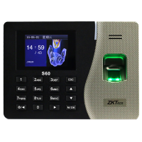 ZKT ECOZKTeco/熵基科技 S60 彩屏网络指纹识别考勤机打卡机签到机器指纹智能员工上班签到器