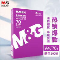 晨光 (M&G)   紫晨光 A4 70g 多功能双面打印纸 品质热销款复印纸 500张/包 单包装 APYVQ25L
