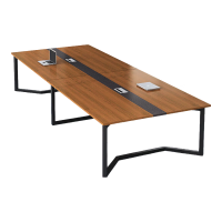 圣黎办公桌会议桌长桌简约现代长方形培训洽谈桌4.0*1.4米单桌