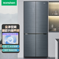容声（Ronshen）503升变频一级能效十字对开四开门冰箱家用大容量自由嵌入BCD-503WVS1FPCA全空间净化 