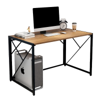 木以成居电脑桌台式加固办公家用书桌学习桌学生简约写字桌子橡木色