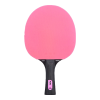 斯帝卡STIGA 乒乓球拍横拍单只三星 初学者训练型 粉色 长柄