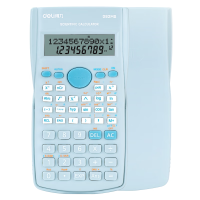 得力(deli)D82MS函数科学计算器 240种功能考试计算机(适用于初高中生) 浅蓝
