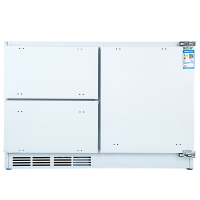 尊贵BCD-196WQB 196L全嵌入卧式橱柜家用三门风冷智能变频抽屉矮台下隐藏冰箱 