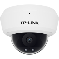 TP-LINK POE供电控摄像头400万像素室内家用防暴拾音半球监控器高清网络摄像机可插内存卡TL-IPC443MP-2.8