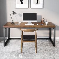 金沙公爵实木电脑桌双人电脑台式桌家用现代卧室学习书桌工作台办公长桌子