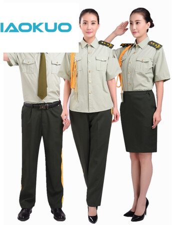 空军海军陆军常服军装演出服军鼓服男女升旗手服装夏短袖制服套装军