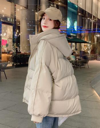 年底清仓森马女装商场同款加厚面包服短款羽绒服女韩版宽松秋冬季2021