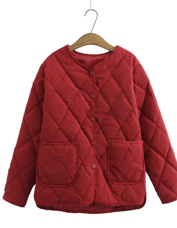 极寒保暖棉袄子女士外套女生学生外衣冷冬装红色红色4xl190210斤左右