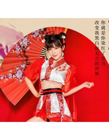 古装sing女团寄明月舞蹈服古装红昭愿cos服原版衣服打歌服汉服女