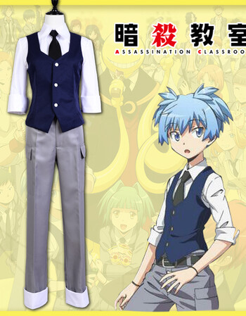 阿坡饵暗杀教室 潮田渚cosplay服装 渚校服 男女cos服装 男s 均码