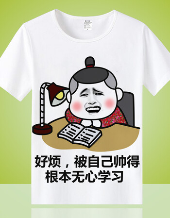 暴走漫画t恤 短袖男女搞怪恶搞笑金馆长内涵段子表情包带文字衣服 无