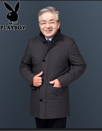 秋冬防寒爸爸装冬装外套50-60岁老人棉袄爷爷男装轻薄