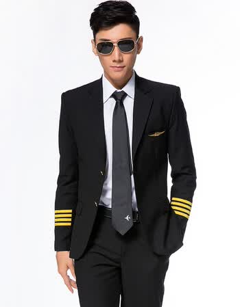 国航航空制服空少套装飞行员制服男主管经理西装外套