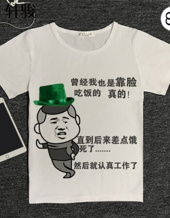 t恤 短袖暴走漫画男女恶搞笑金馆长个性表情包带文字班服 83 xxxl