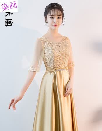染画(ranhua) 公主晚礼服2018新款女年会性感显瘦长款