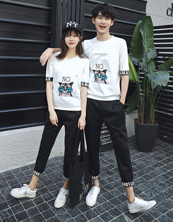 毕业季班服夏季韩版潮学生学院风情侣套装初中高中高三毕业照服装 gd