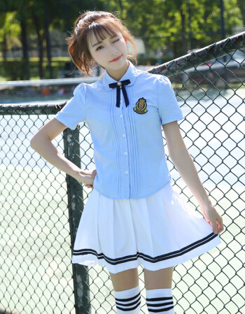 毕业照服高中学院风校服夏季英伦套装中学生班服韩版jk制服学生服 女