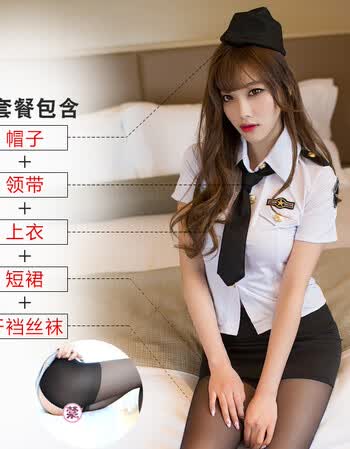 2018夏新款制服诱惑服性感夜店紧身包臀空姐职业女秘书激情套装品质