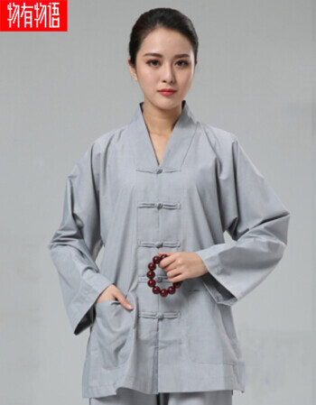 物有物语禅修服女居士服唐装僧服棉麻套装立领宽松复古休闲棉麻套装