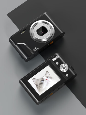  松典（SONGDIAN） 数码相机学生入门级便携式卡片机高清ccd照相机 星级黑 升级版 32G内存
