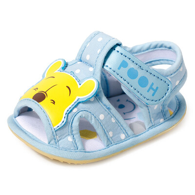 迪士尼小熊维尼3-13个月宝宝鞋女童凉鞋男童软