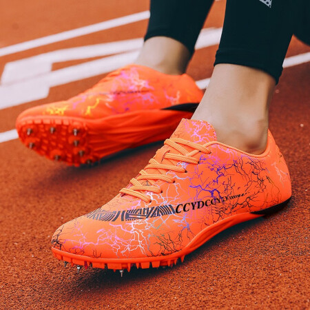 Orange track spikes best sale