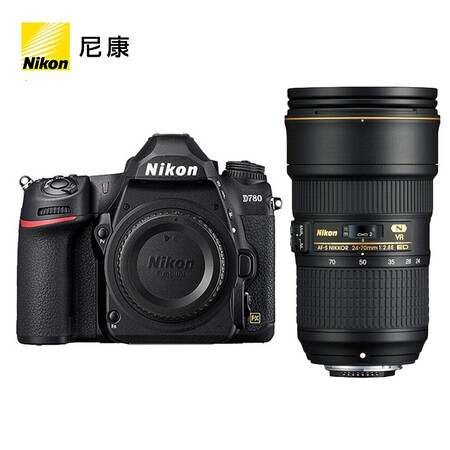 尼康(nikon)d780全画幅单反相机 af-s 24-70mm f/2.