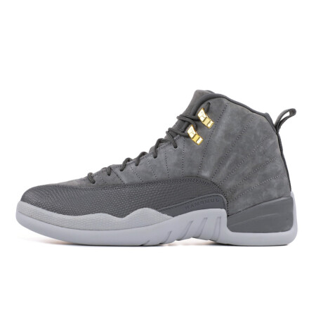 全球购jordan aj12 dark grey 酷灰麂皮金扣经典篮球鞋 酷灰色 标准41