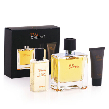 hermes 爱马仕terre d`hermes大地男士香水 礼盒香精版75ml 40ml沐浴