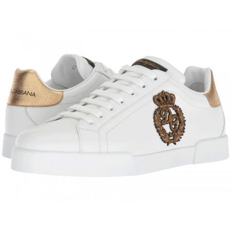 dolce & gabbana 杜嘉班纳 男鞋 男式胶底鞋 q00922933 white/gold 43