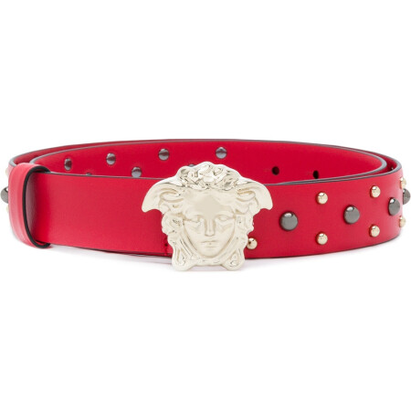 范思哲(versace)奢侈品 medusa 铆钉皮带 f12622427 图片色 75belts