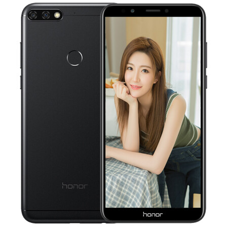 华为(huawei 荣耀7c 畅玩7c 手机 全网通双卡双待 幻夜黑 全网通(4gb