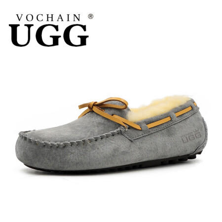 【澳洲进口冬季情侣款豆豆鞋】【2017初冬新品】vochain ugg男女情侣