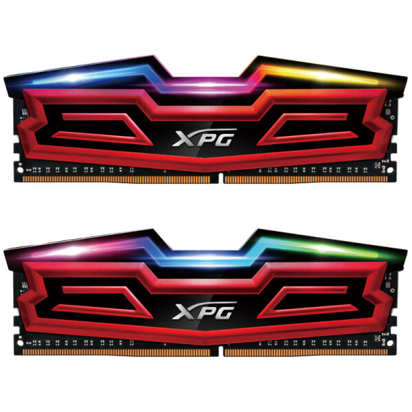 威刚(ADATA) XPG-龙耀系列 DDR4 3200频 16G(8Gx2)套装 台式机内存(RGB灯条)