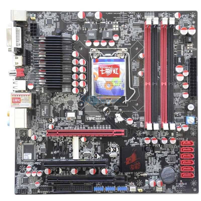 七彩虹(colorful)战旗c.h55 x7 v21主板 (intel h55/lga 1156) 自营