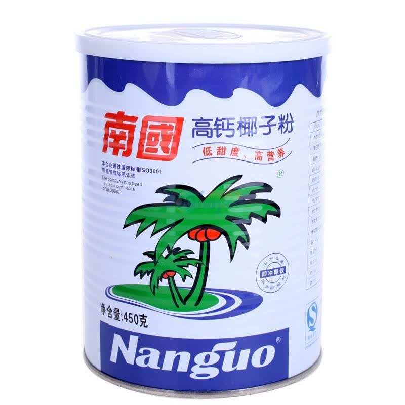 南国 高钙椰子粉 代餐粉早餐 固体饮料 450g/罐
