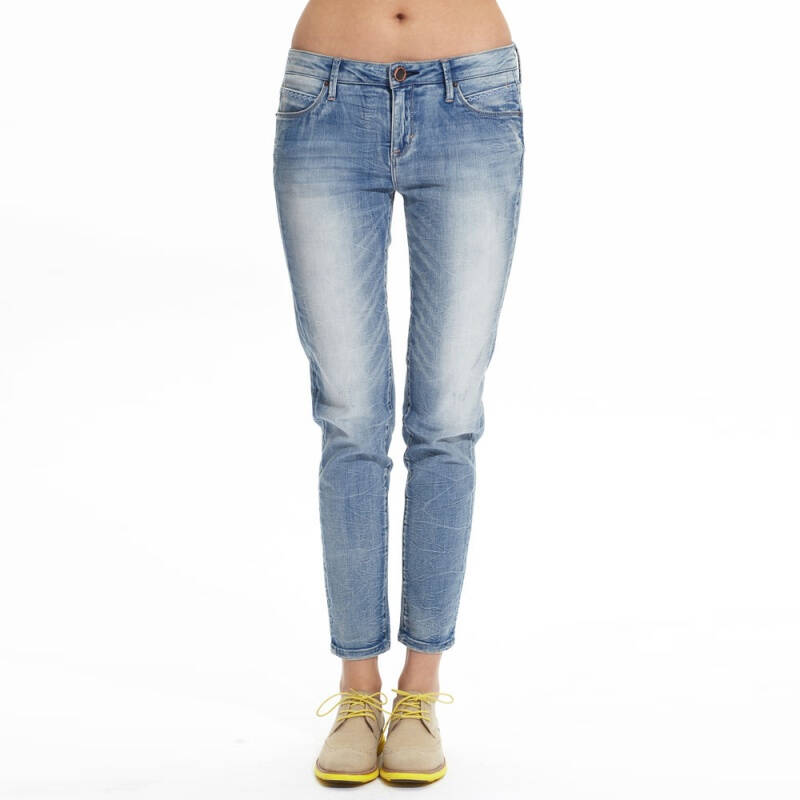 美特斯邦威 2014夏装新款女装紧身牛仔长裤2