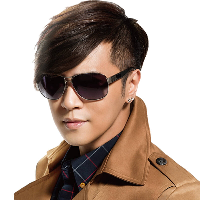海俪恩(horien) 偏光太阳镜男女士款驾驶镜眼镜墨镜蛤蟆眼镜 古铜色hn