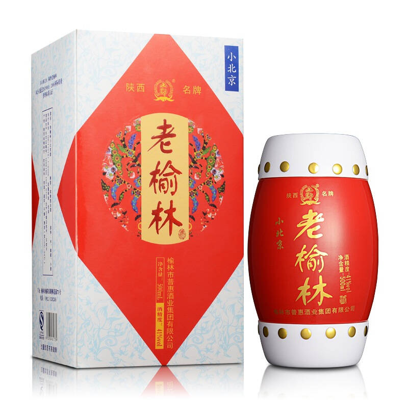 酒仙网 41°老榆林小北京腰鼓500ml